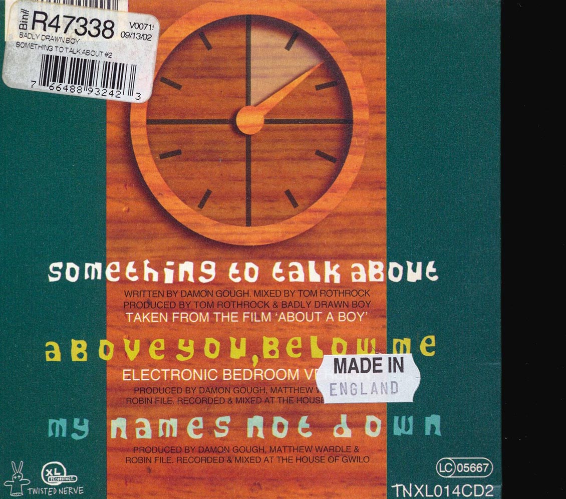 Badly Drawn Boy Something To Talk About CD2 Music CD