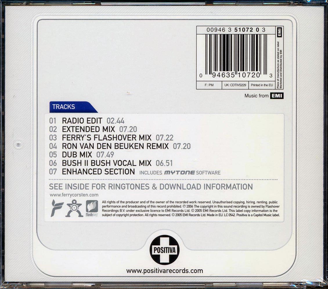 Ferry Corsten - Fire Music CD