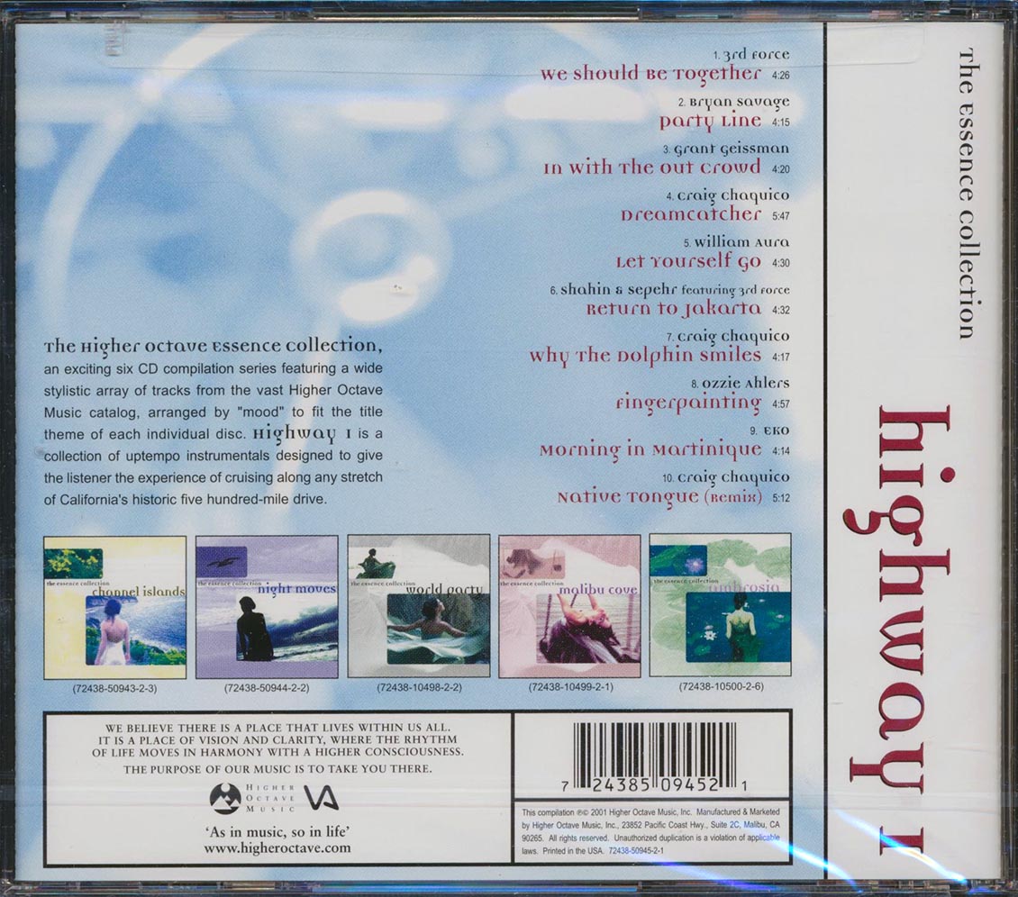 EKO, 3rd Force, Brian Savage, Craig Chaquico, Etc. - The Essence Collection: Highway 1 Music CD