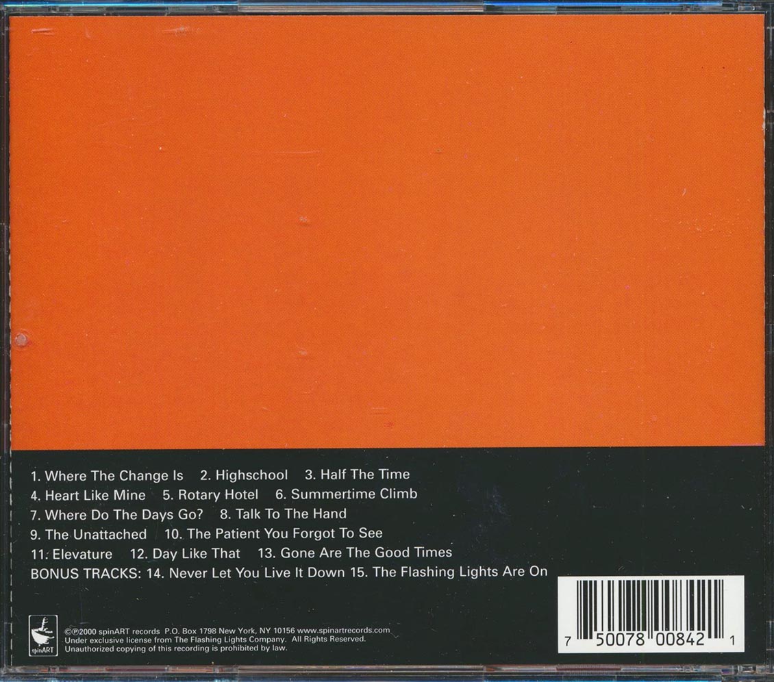 The Flashing Lights - Where The Change Is Music CD