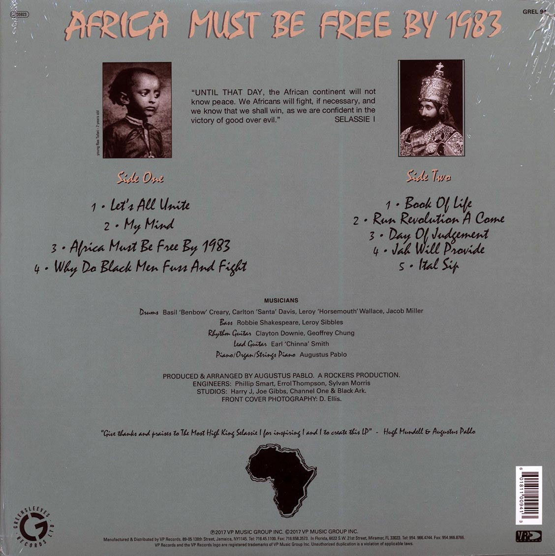 Hugh Mundell - Africa Must Be Free By 1983 Vinyl Record
