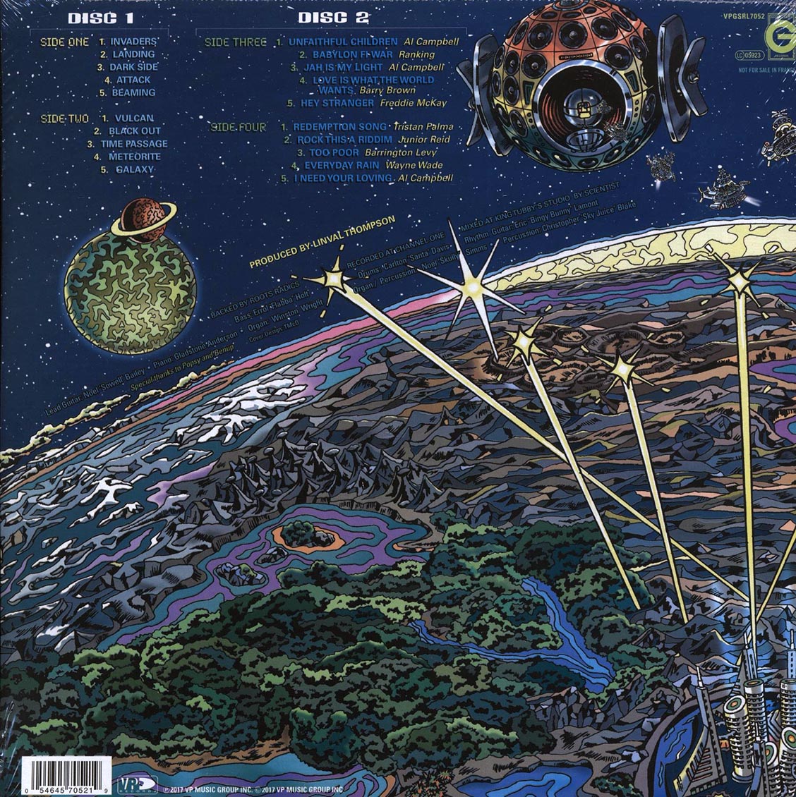 Scientist, The Roots Radics, Barrington Levy, Barry Brown, Jr. Reid, Etc. - Linval Presents Dub Landing + Bonus Vocals Album (2xLP) (remastered) Vinyl Record