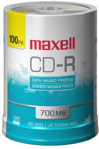 Maxell 648200 Cd-r Cd Recordable 80 Min 100 Pack - Maxell 648200 Cd-r Cd Recordable 80 Min 100 Pack