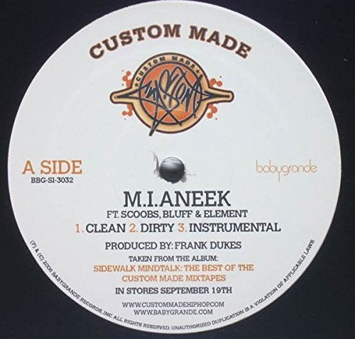 Custom Made - M.I.Aneek / Go Away Vinyl Record