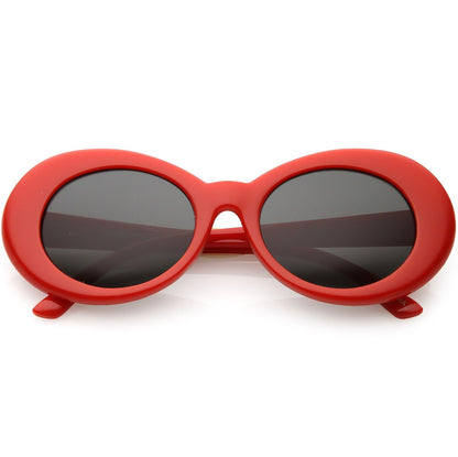 Retro 1990's Fashion Oval Clout Goggle Sunglasses