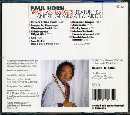 Paul Horn - Brazilian Images Music CD