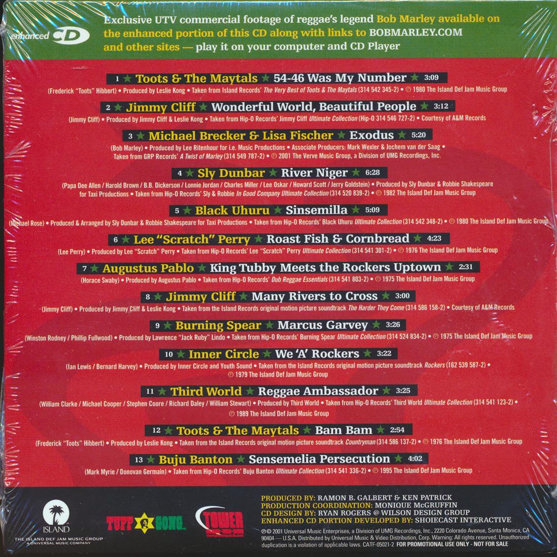 Bob Marley, Lee Perry, Augustus Pablo, Jimmy Cliff, Etc. - Reggae Classics Music CD