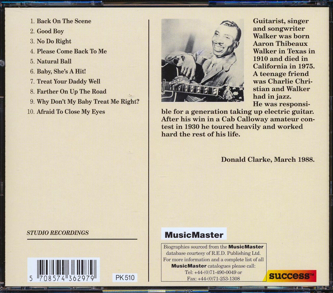 T-Bone Walker - Well Done Music CD