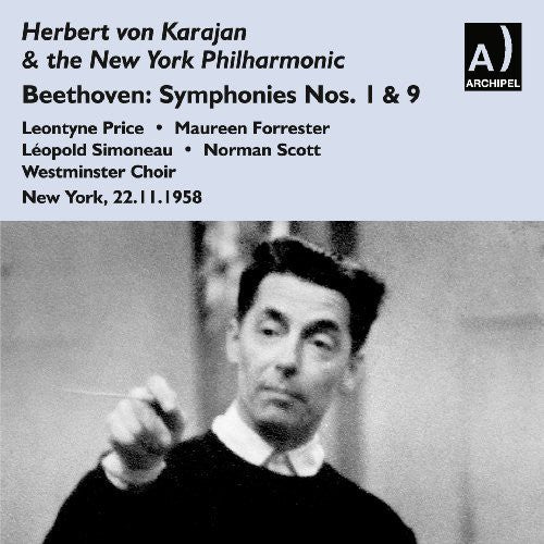 Beethoven / New York Philharmonic / Karajan - Symphonies 9 1 & 5 - Music CD