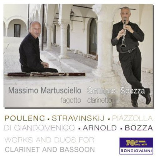 the album cover for Poulenc / Martusciello / Spezza - Works & Duos for Clarinet & Bassoon