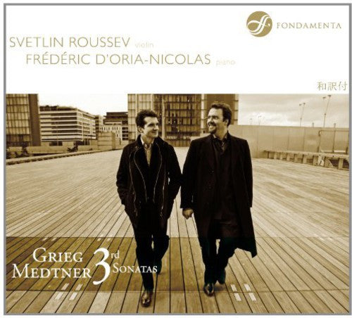 the album cover for Frederic d' Oria-Nicolas - Grieg &amp; Medtner: 3rd Sonatas
