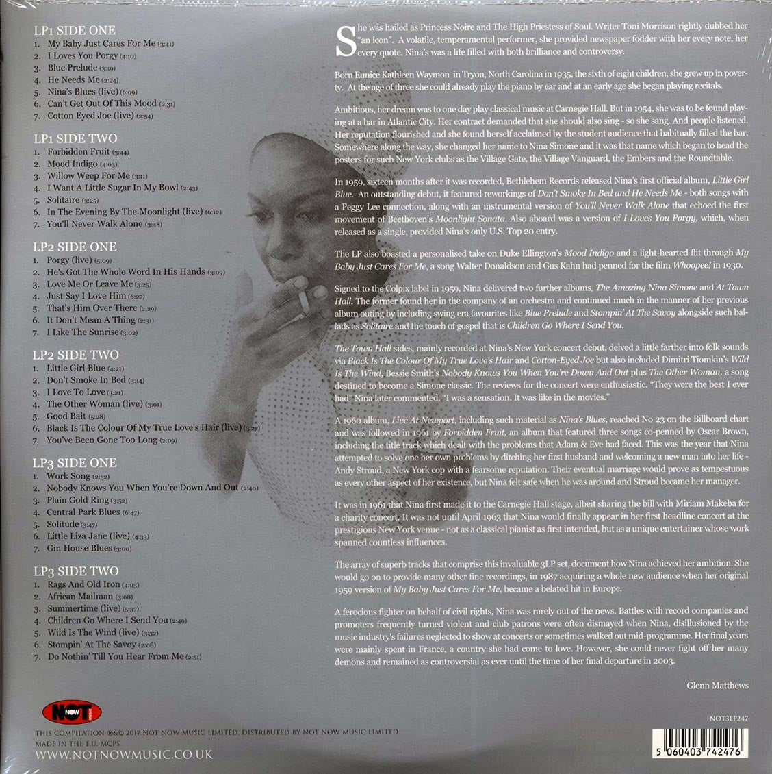 Nina Simone - The Platinum Collection (3xLP) (white vinyl) Vinyl Record