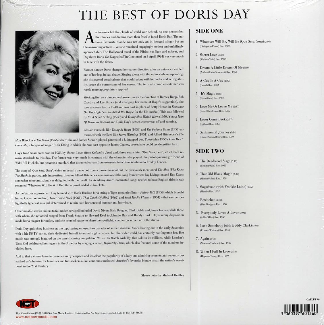 Doris Day - The Best Of Doris Day (180g) Vinyl Record