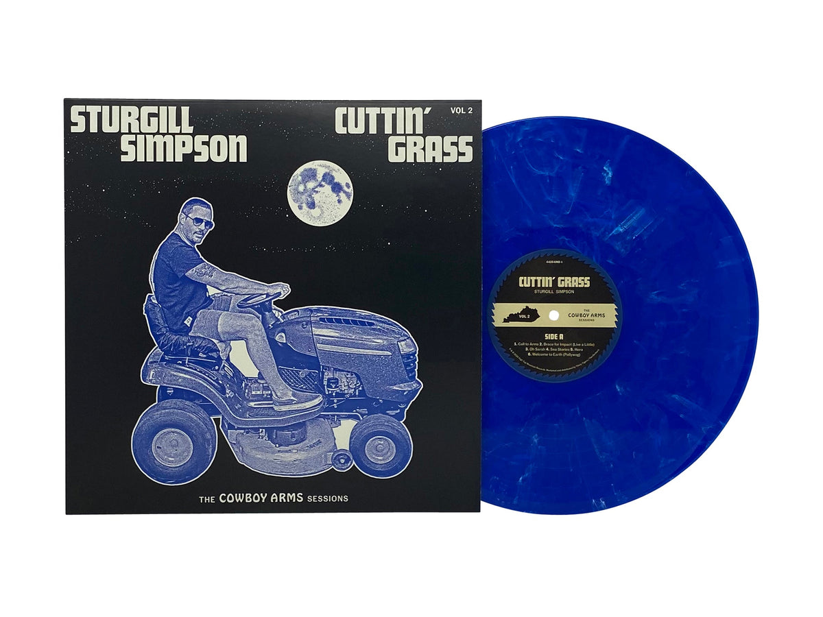 Sturgill Simpson -  Cuttin' Grass - Vol. 2 (Limited Edition Clear, Blue and White Colored Vinyl) Vinyl Record