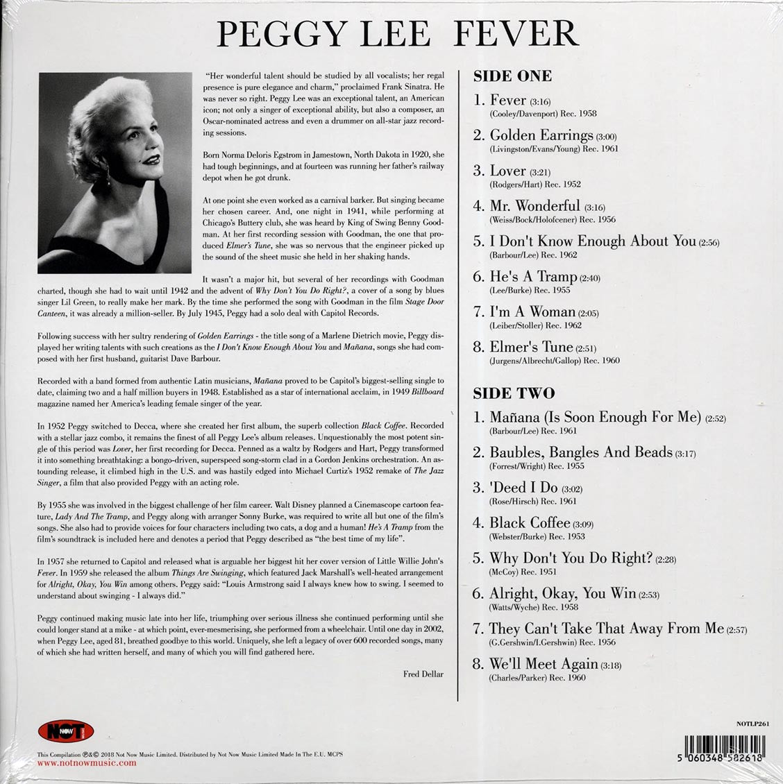 Peggy Lee - Fever (180g) (red vinyl) Vinyl Record