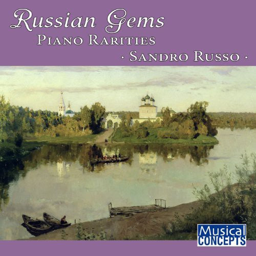 the album cover for Sandro Russo - Russian Gems: Piano Rarities