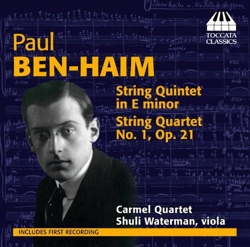 Ben-haim / Carmel Quartet / Waterman - String Quintet In E Minor / String Quartet No. 1 - Music CD