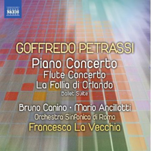 the album cover for Bruno Canino - Piano Concerto / Flute Concerto / la Follia