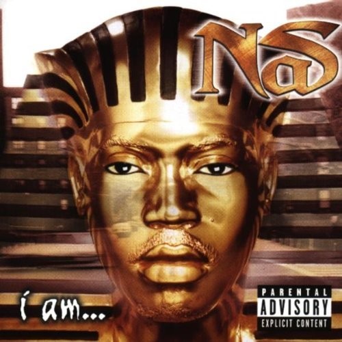 the album cover for Nas - I Am