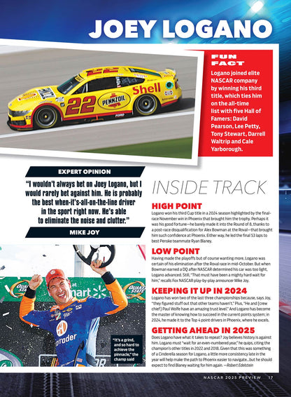NASCAR - 2025 Ultimate Insider's Preview Guide: Join The Adrenaline-Fueled Experience, Top Drivers, Thrilling Races, Exclusive Interviews, Trivia, Comprehensive Coverage For Every NASCAR Fan & More!