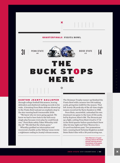 Ohio State 2025 NCAA Football Champions - Buckeyes Special Commemorative Issue