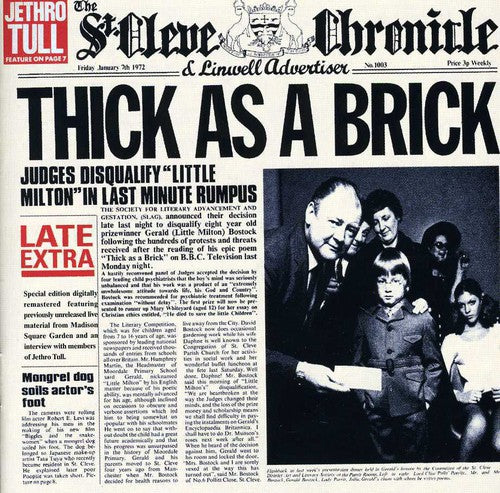 Thick as a Brick [Bonus Tracks] [Limited] [Remaster] Music CD