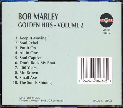 Bob Marley - Golden Hits Volume 2 Music CD