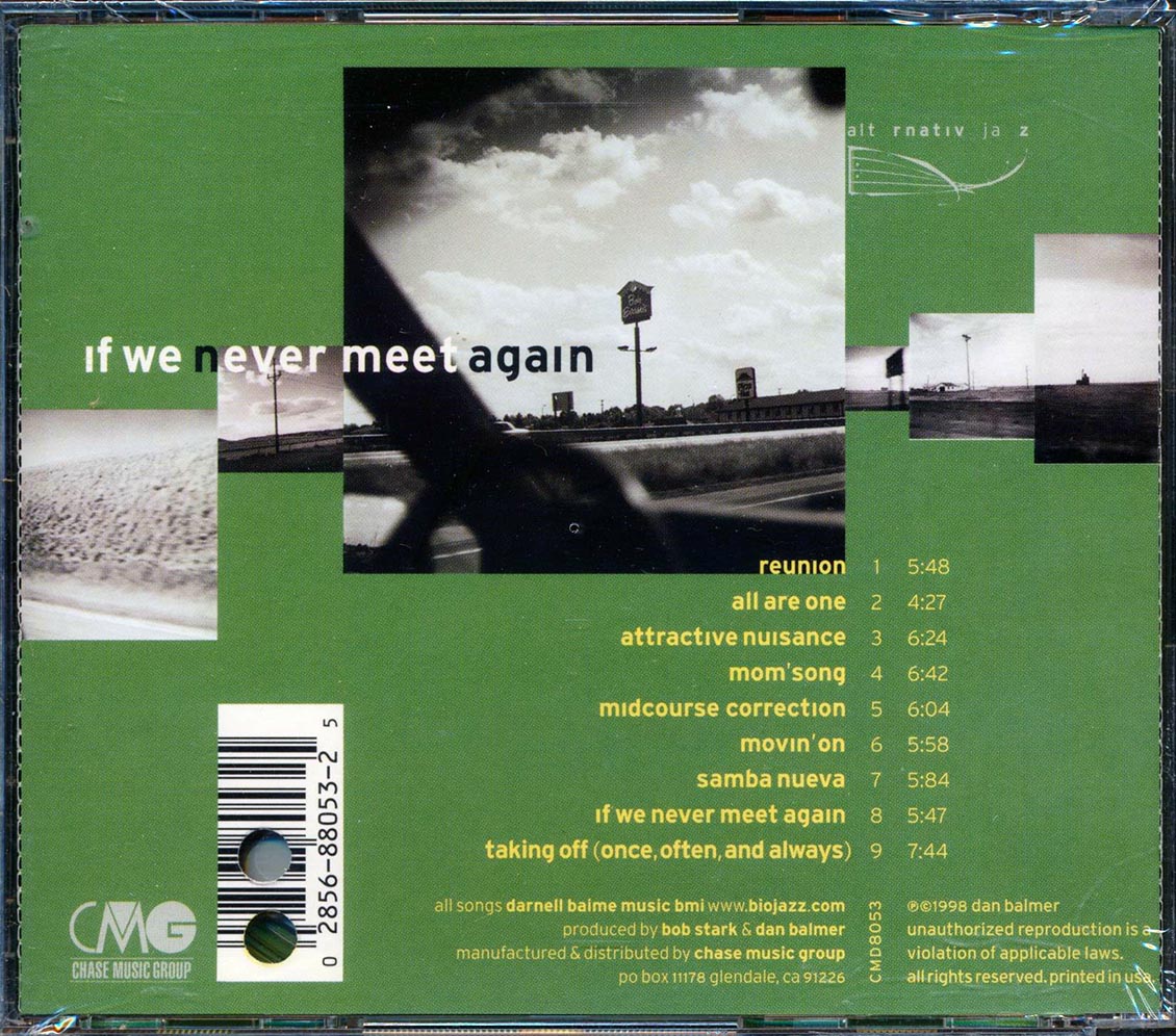 Dan Balmer - If We Never Meet Again (marked/ltd stock) Music CD
