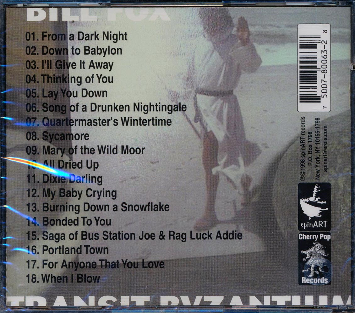 Bill Fox - Transit Byzantium (marked/ltd stock) Music CD