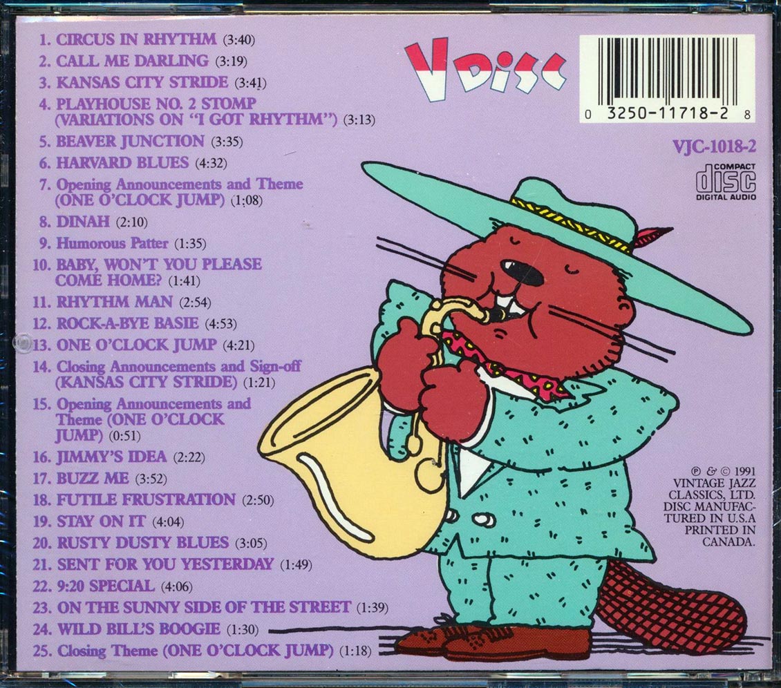 Count Basie & His Orchestra - Beaver Junction: The Legendary V Disc And Jubilee Masters (25 tracks) Music CD