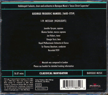 George Frideric Handel - Messiah (Highlights) Music CD