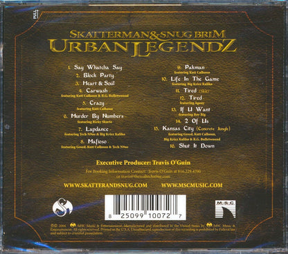 Skatterman & Snug Brim - Urban Legendz Music CD
