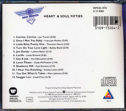 Joe Turner, Fats Domino, Ivory Joe Hunter, Etc. - Heart & Soul Fifties: Twelve Hot Hits For A Rockin' Good Time (marked/ltd stock) Music CD