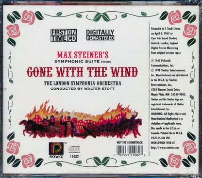 The London Symphonia Orchestra - Gone With The Wind: Max Steiner's Symphonic Suite (remastered) Music CD