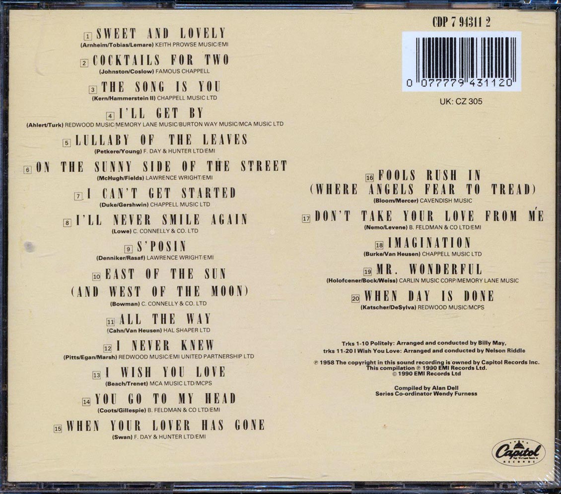 Kelly Smith - The Best Of The Capitol Years (20 tracks) Music CD