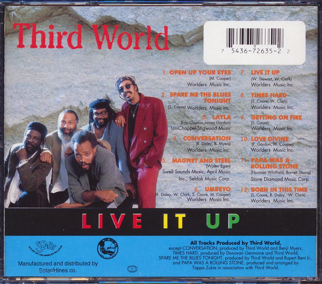 Third World - Live It Up Music CD