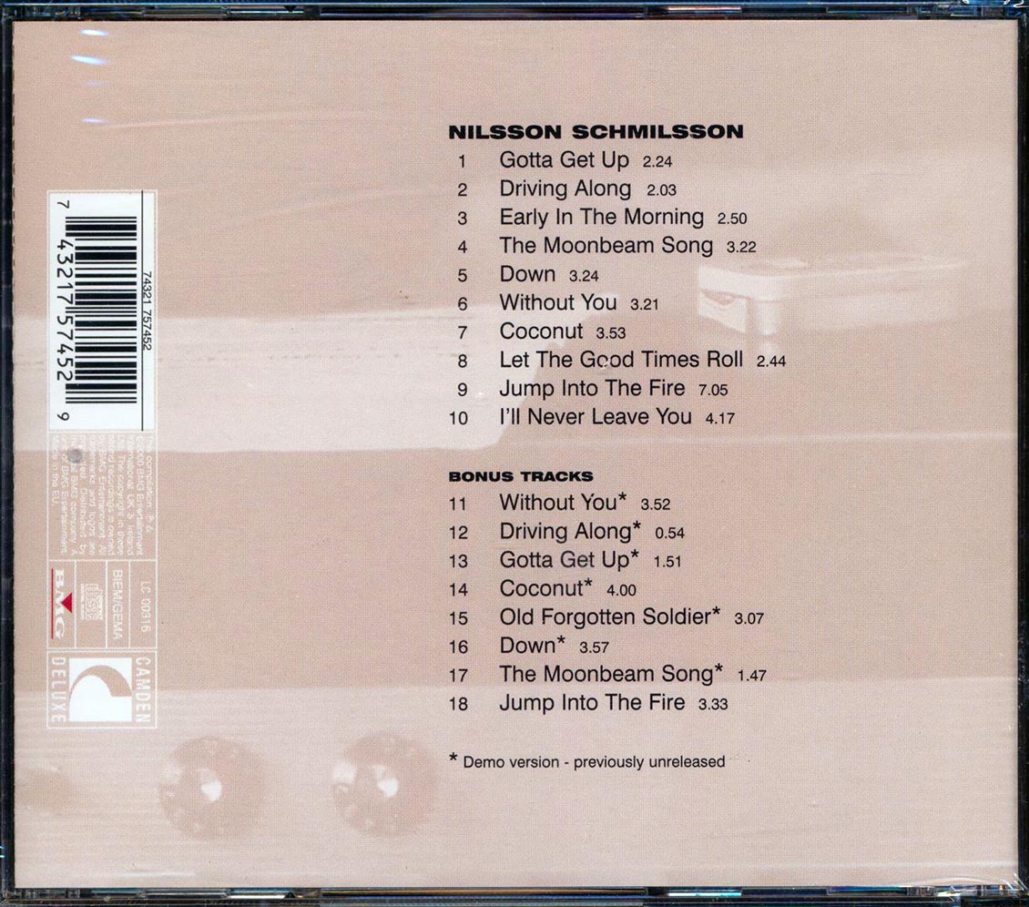 Harry Nilsson - Nilsson Schmilsson (remastered) Music CD