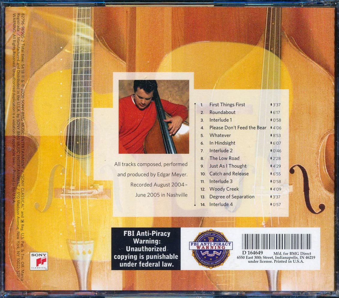 Edgar Meyer - Edgar Meyer Music CD