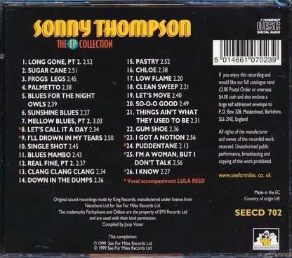 Sonny Thompson - The EP Collection (26 tracks) Music CD
