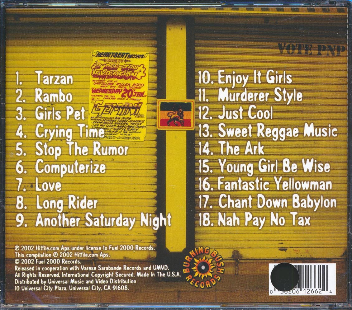 Yellowman - Murderah Style (marked/ltd stock) Music CD
