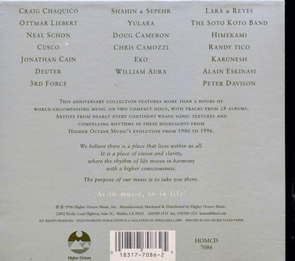 Cusco, Neal Schon, 3rd Force, Ottmar Liebert, Craig Chaquico, Etc. - Higher Octave Music Evolution 1986-1996 (30 tracks) (2xCD) (incl. large booklet) (deluxe 4-fold digipak) Music CD