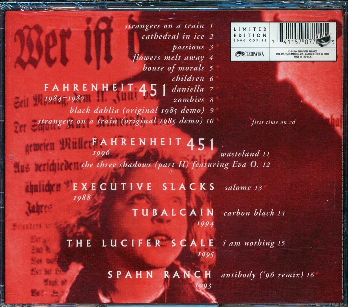 Fahrenheit 451 - The Gothic Years And After (marked/ltd stock) Music CD