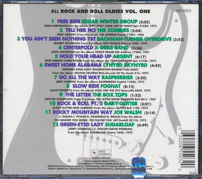 Lynyrd Skynyrd J Geils Band Joe Walsh Bachman Turner Overdrive Etc Arrow 93 FM All Rock & Roll Oldies Volume 1 Music CD