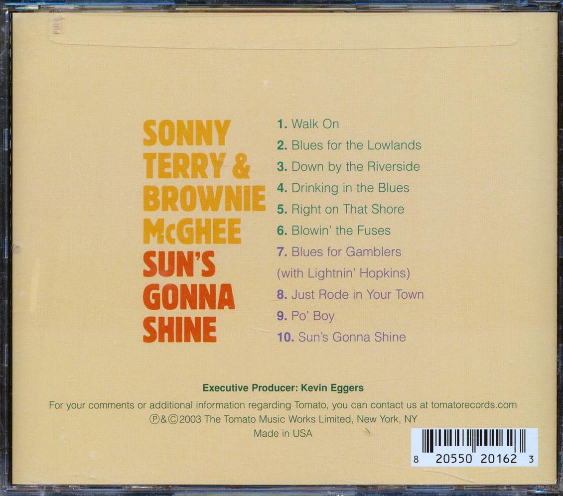 Sonny Terry, Brownie McGhee - Sun's Gonna Shine Music CD