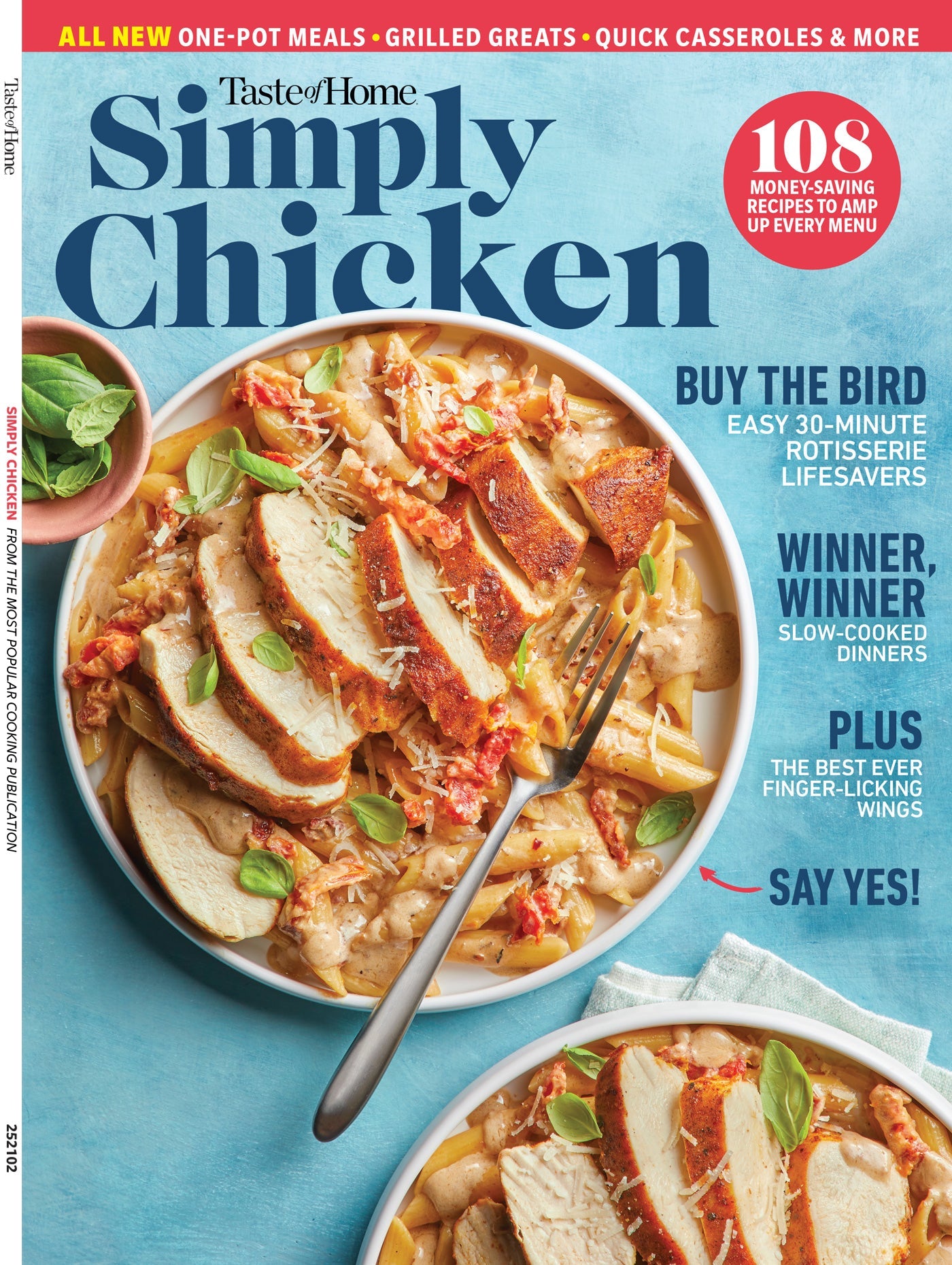 Taste of Home - Simply Chicken: 108 Budget-Friendly Recipes, Mouth Watering Dishes, One-Pot Meals, Slow Cooker Dinners, Casseroles, Rotisserie Favorites, Marry Me Pasta, Wings & More!