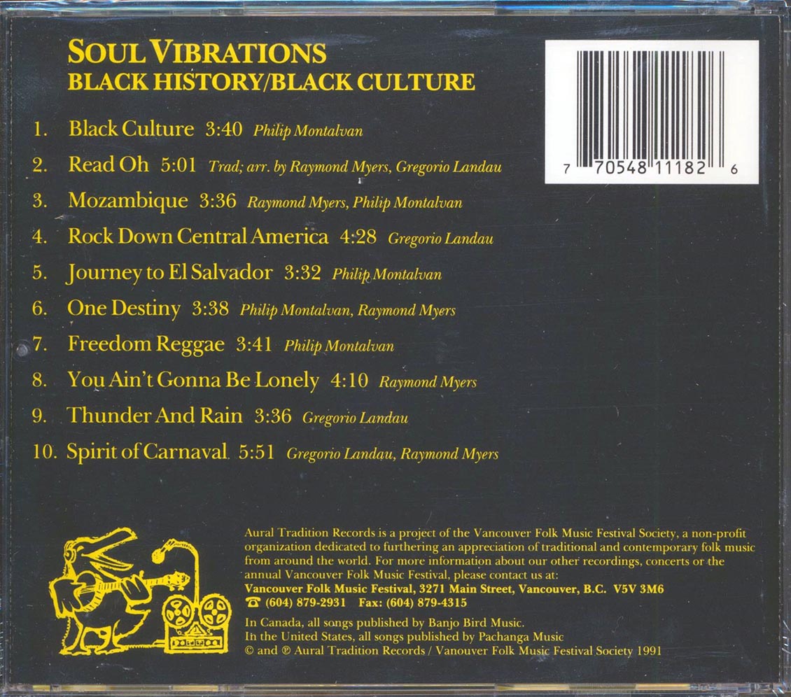 Soul Vibrations - Black History Black Culture Music CD