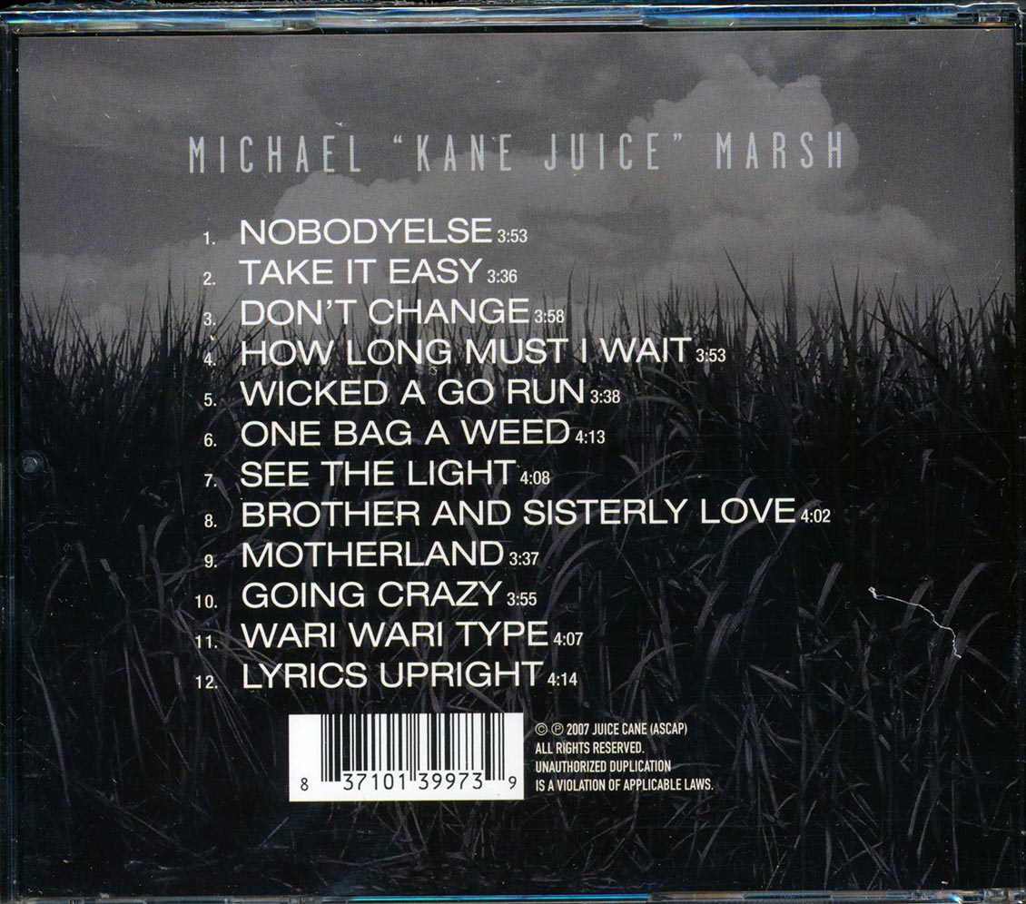 Kane Juice - Take It Easy Music CD