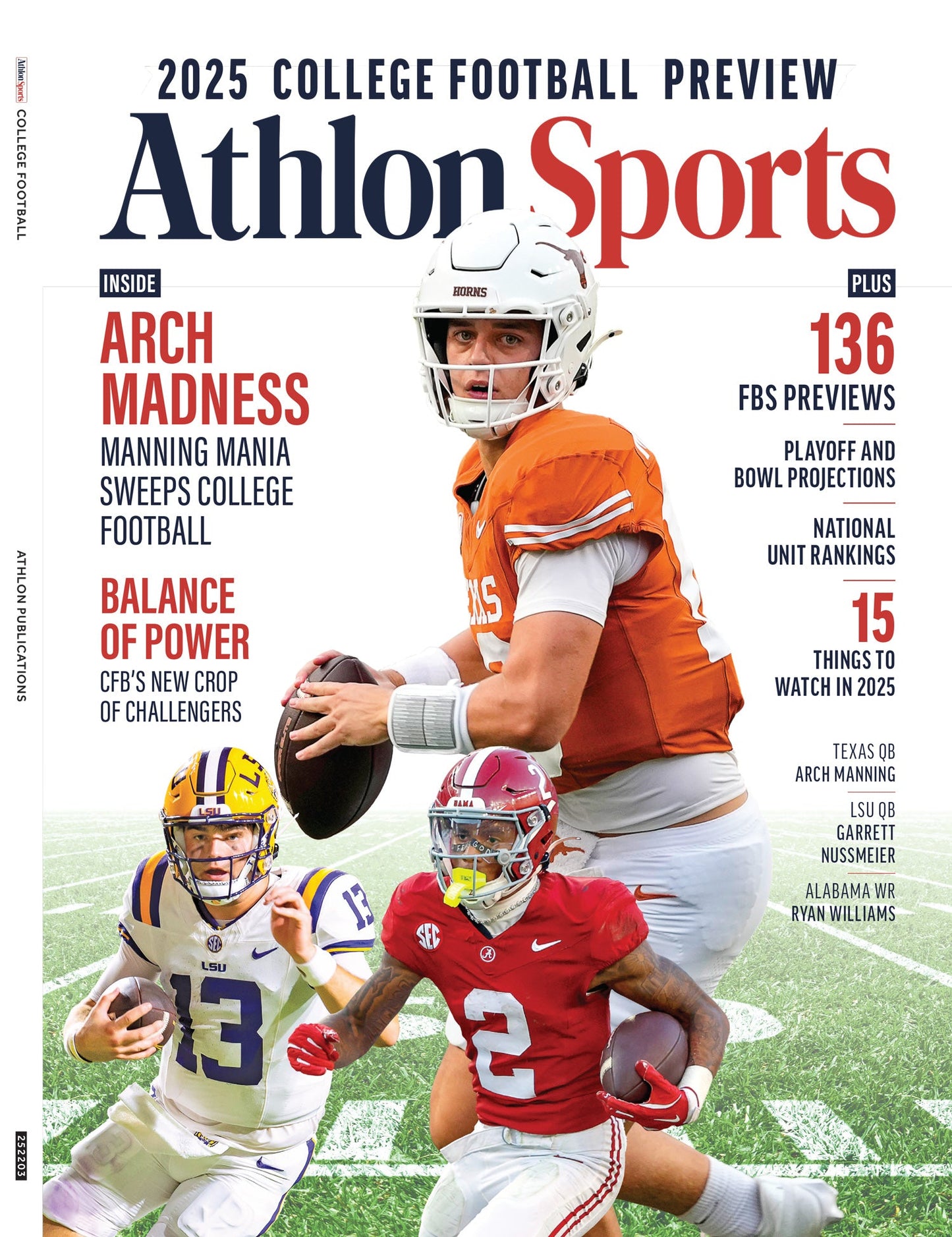 College Football Preview - Athlon Sports 2025: 136 FBS Team Previews, Expert Analysis, Inside Arch Madness, Top Standout Players To Watch, Playoff & Bowl Projections, National Unit Rankings & More!