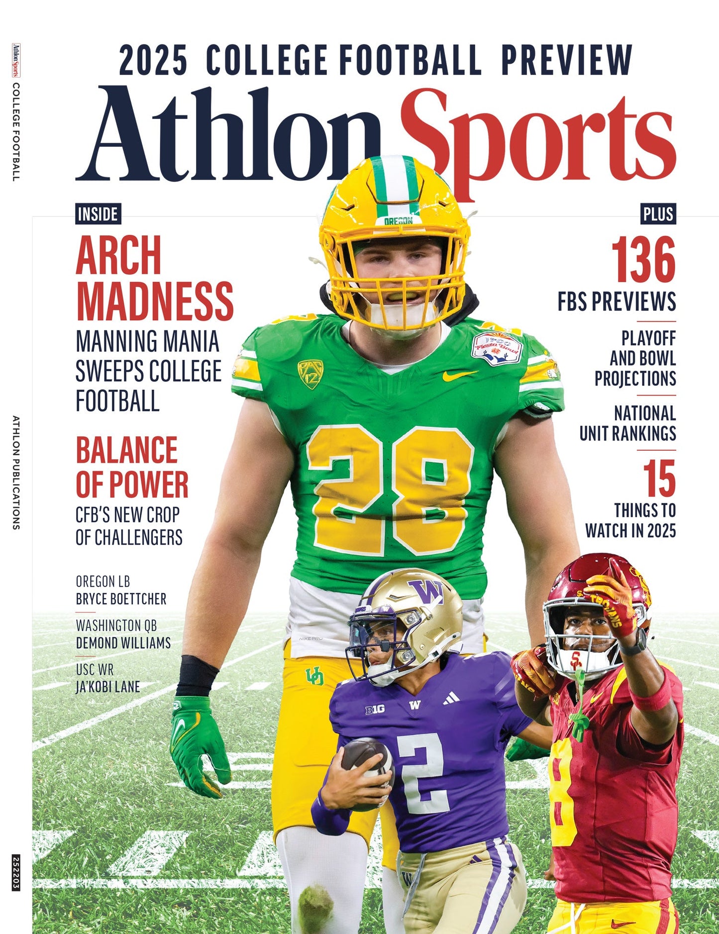 College Football Preview - Athlon Sports 2025: 136 FBS Team Previews, Expert Analysis, Inside Arch Madness, Top Standout Players To Watch, Playoff & Bowl Projections, National Unit Rankings & More!