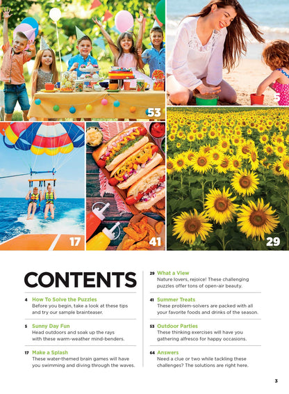 Brain Fun - Picture Puzzles: Spot 300 Differences, Ultimate Brain Challenge, Summer Edition, Sunny Day Fun, Vacation Views, Summer Treats, Outdoor Party Scenes, Unwind, Unplug, Relax, Solve & More!